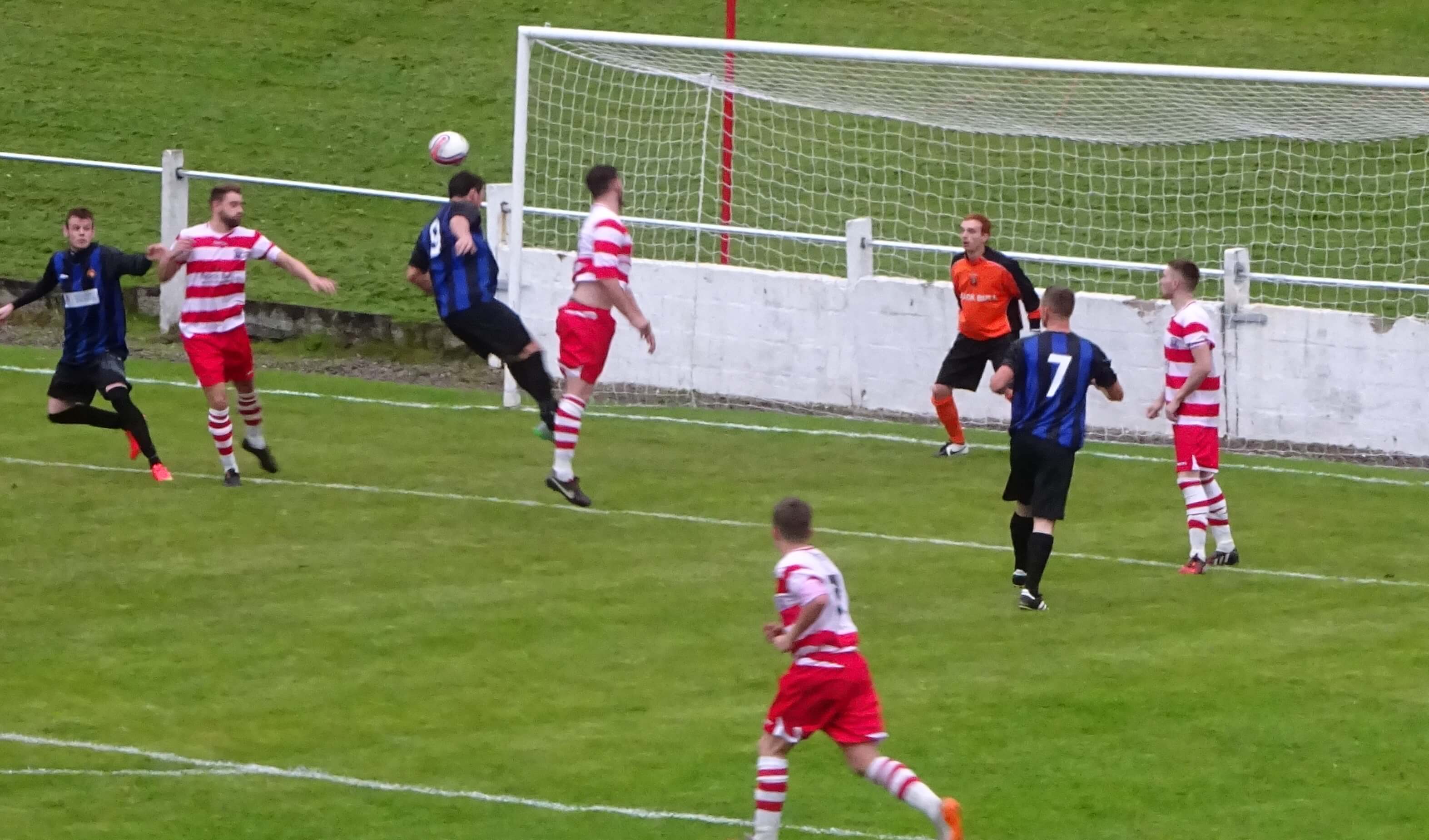 McStay header goes past the post