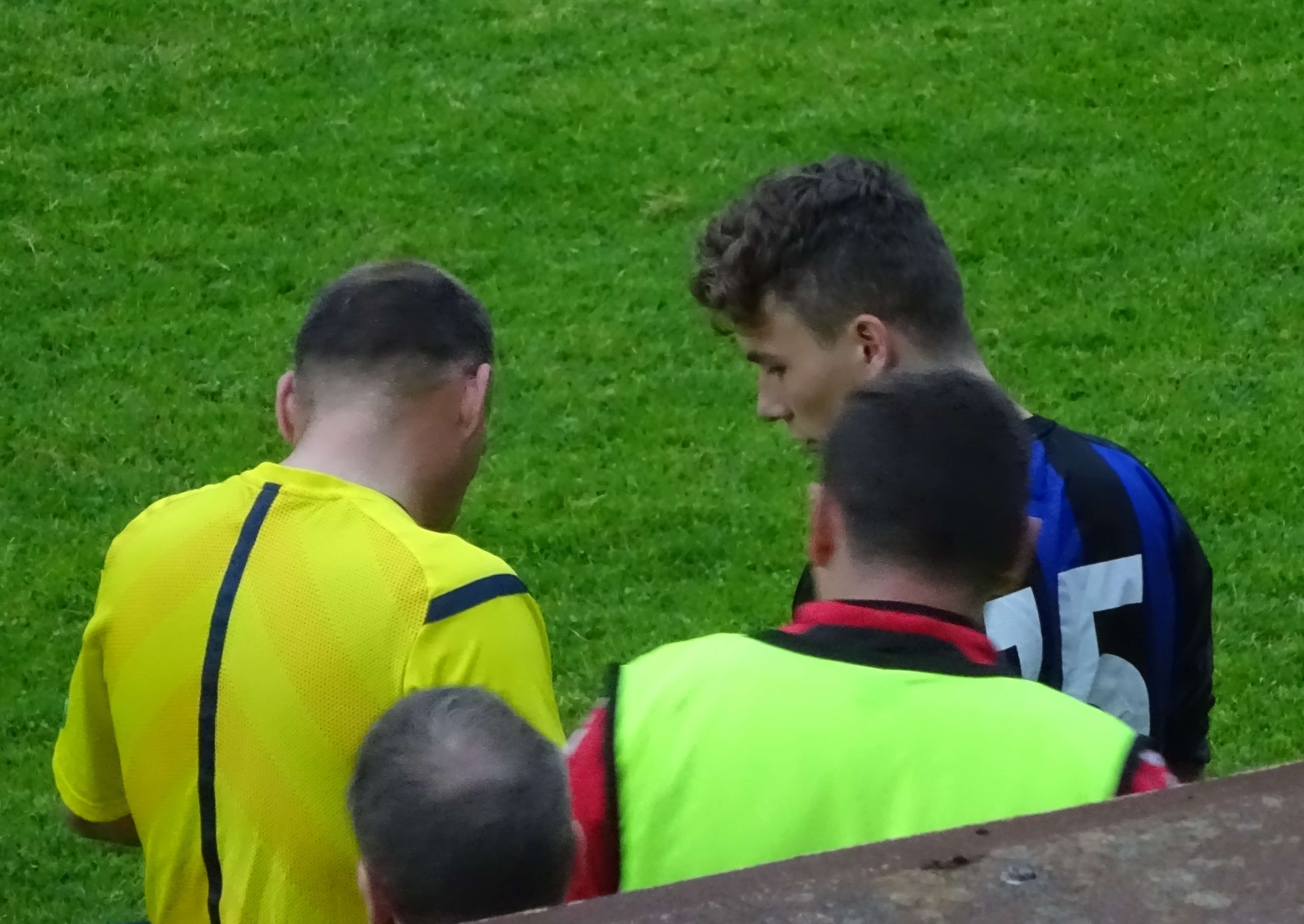 Trialist Liam Thomson gets his big moment spoiled by the referee