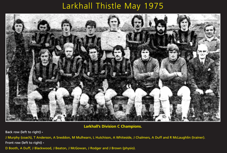 Larkhall Thistle 1975 team photograph